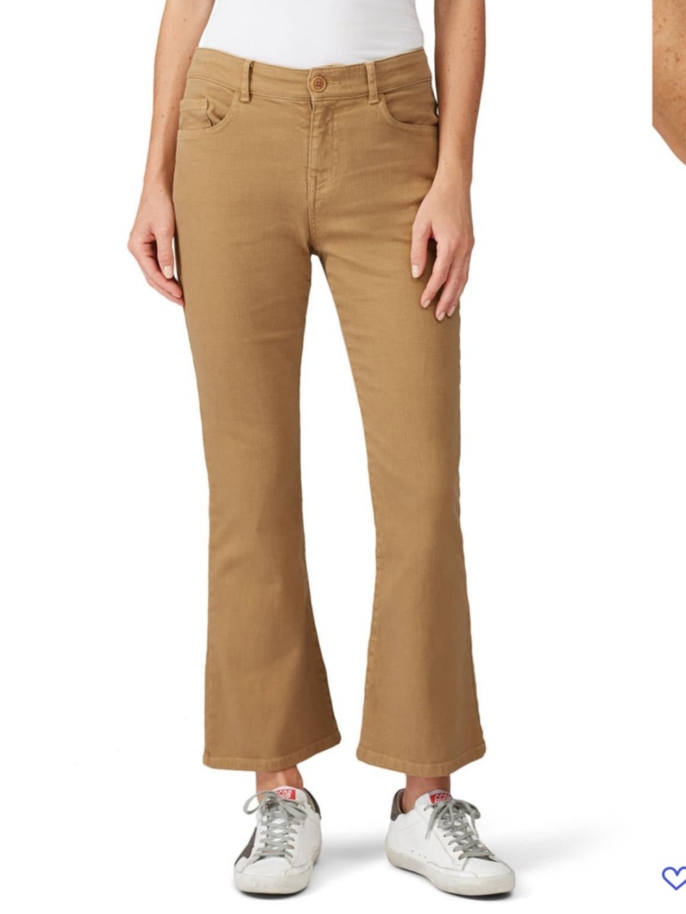 NILI LOTAN Hadley Tan Five Pocket Cropped Flare Pant Sz 00